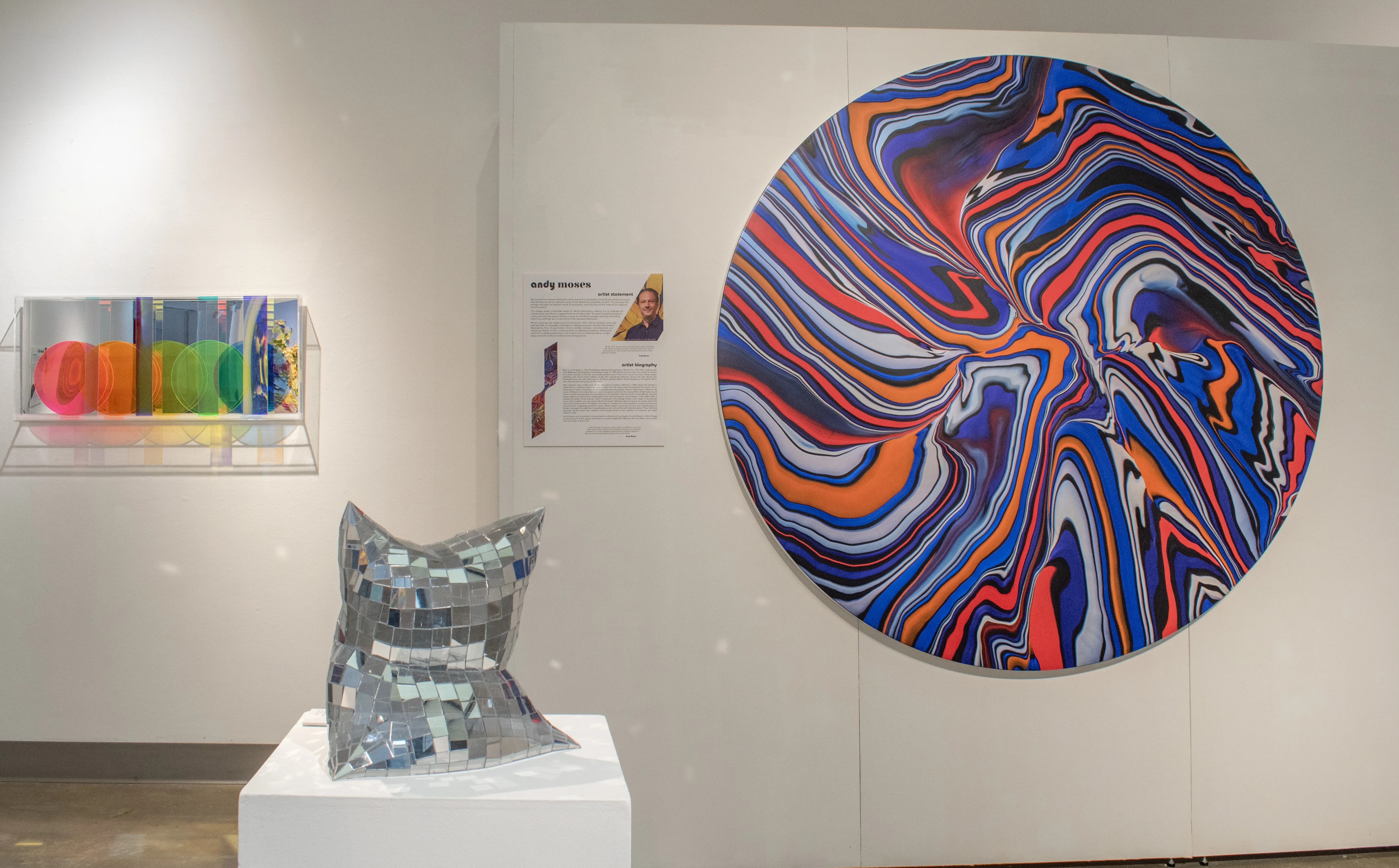 Installation view of the West Gallery's west wall.