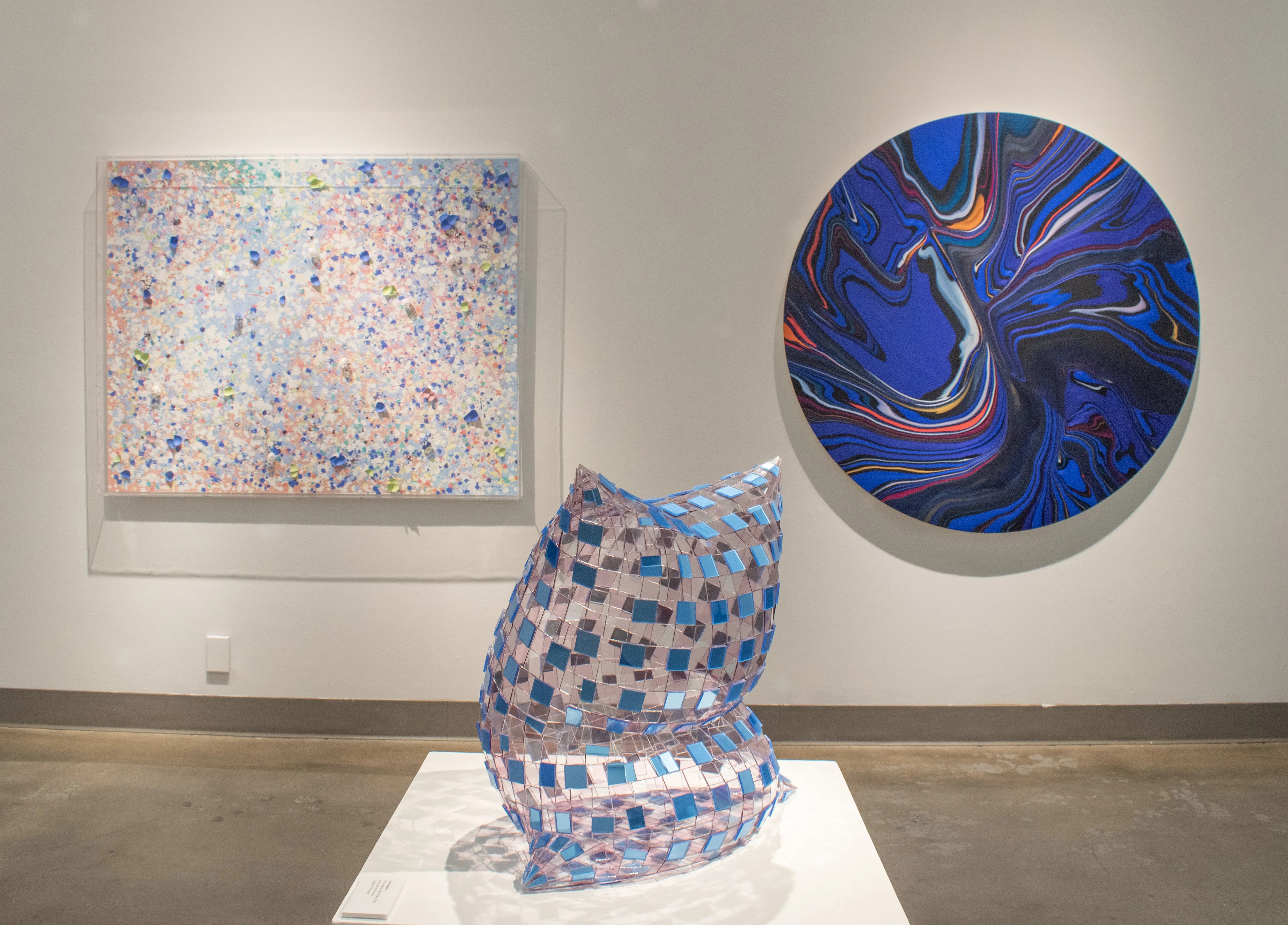 Installation view of the West Gallery's north wall.