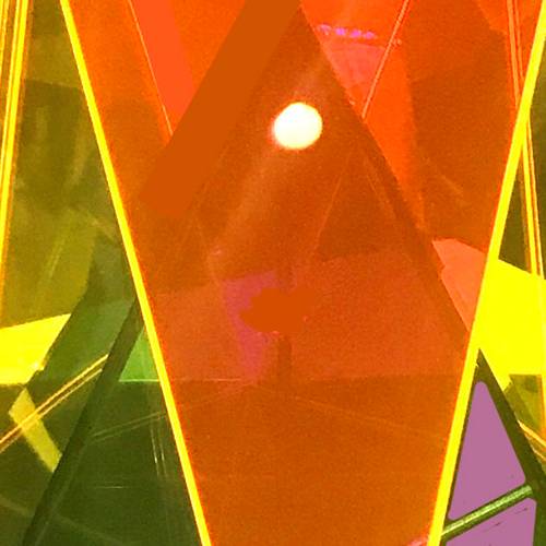 Detail shot of "Prismatic" by Seda Saar.