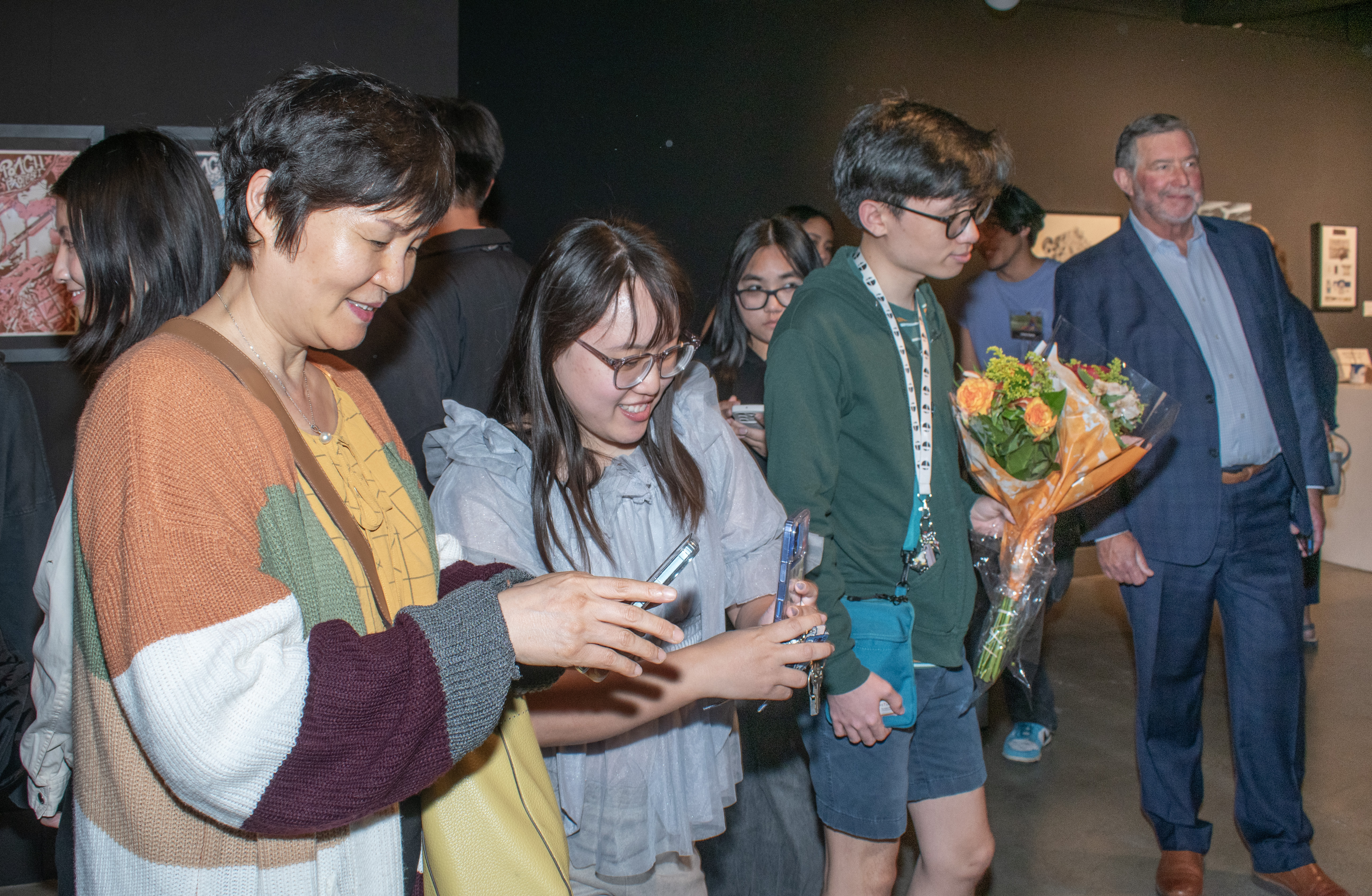 Reception photo of 2D+3D+ awards.
