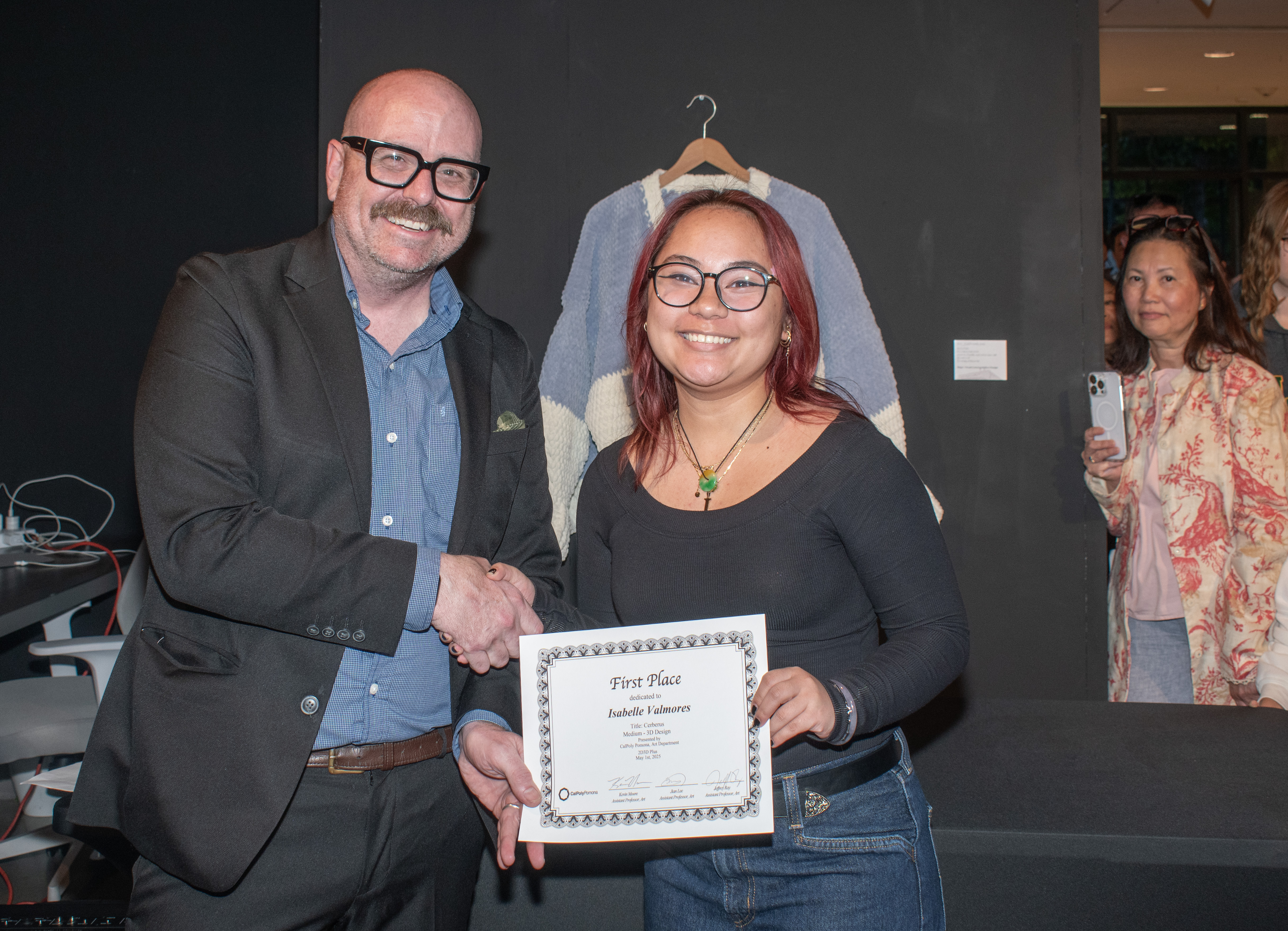 Reception photo of 2D+3D+ awards.
