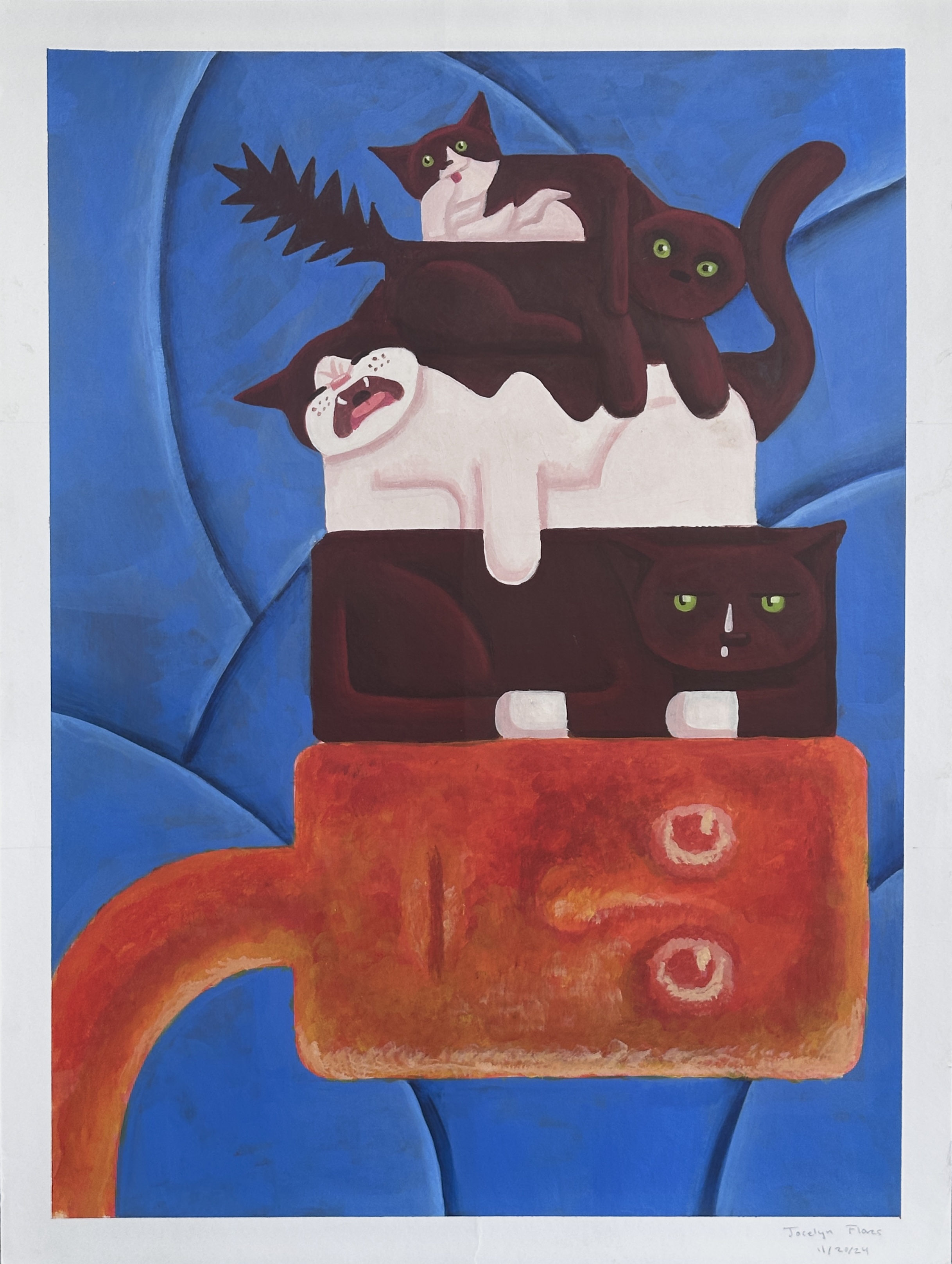 "Cat Totem (Self-Portrait)" by Jocelyn Flores
