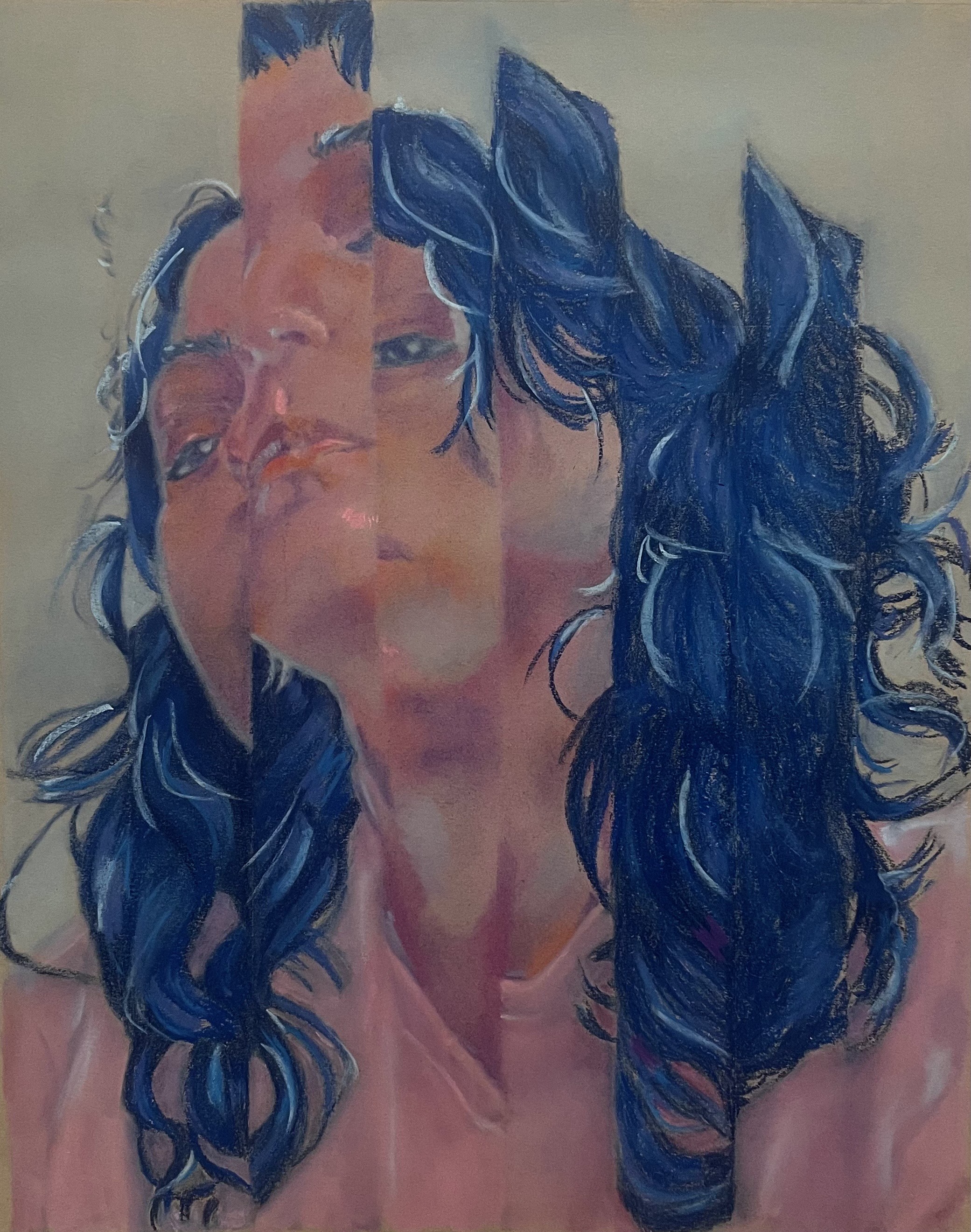 "Distorted Self Portrait" by Annie Salazar