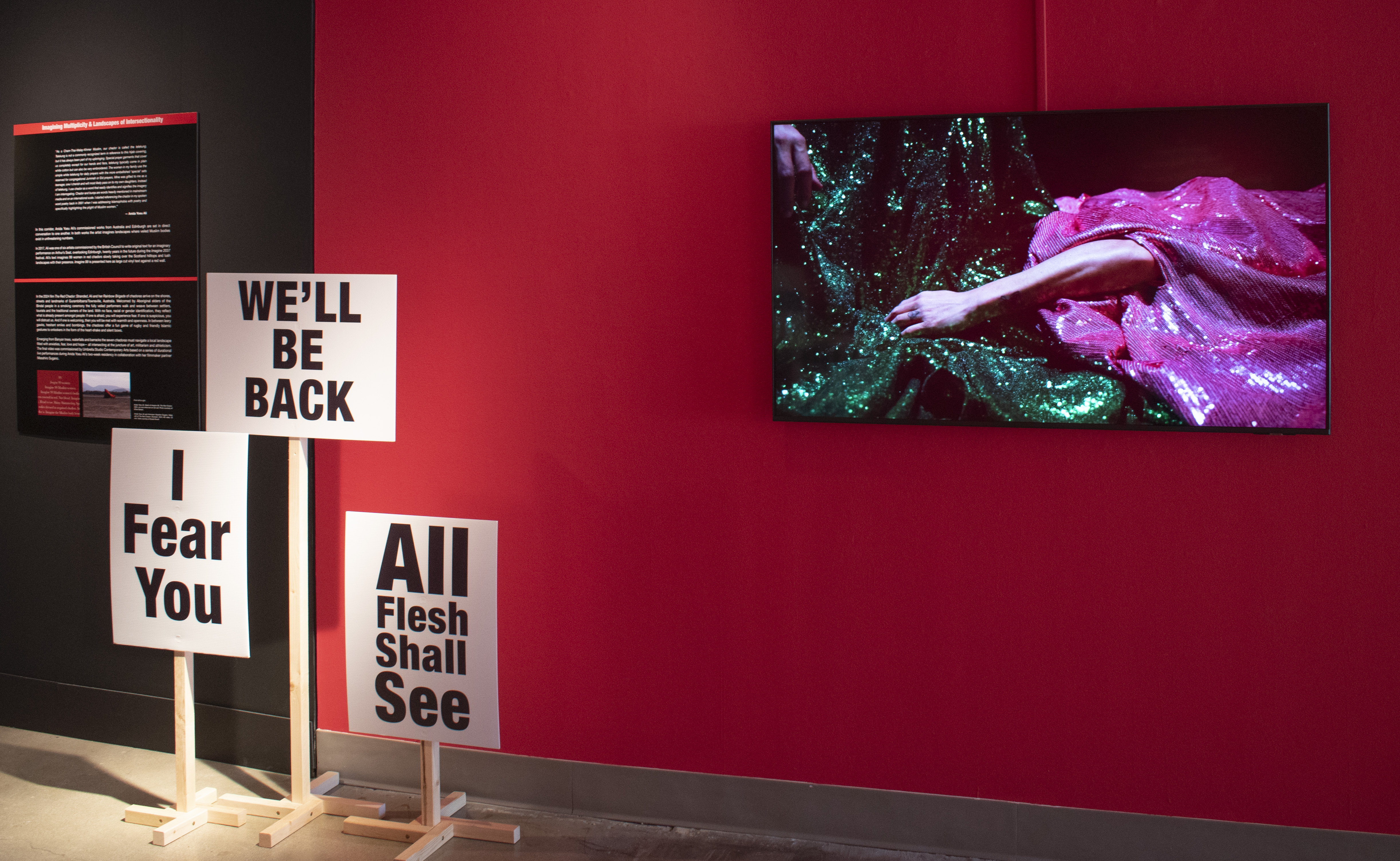 Video "Stranded" playing in the red Corridor