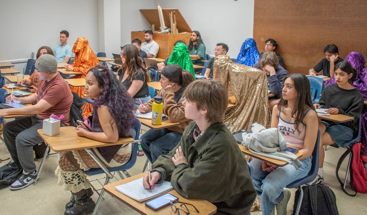 Rainbow Brigade joining a class lecture.