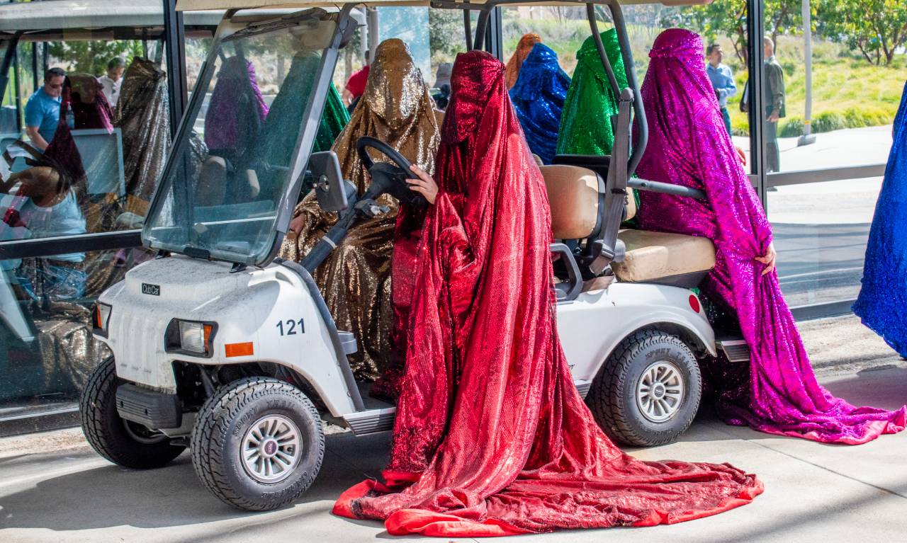 Rainbow Brigade going for a quick ride.