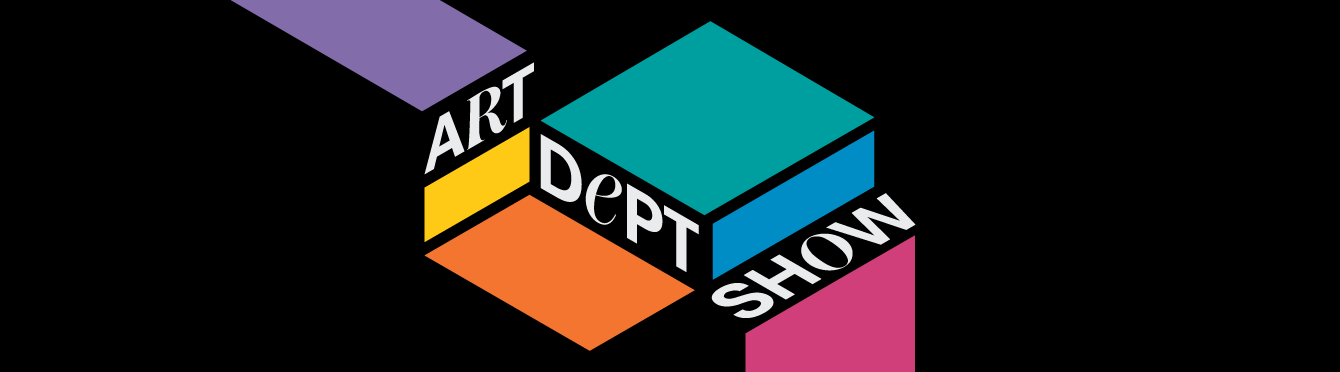 Title wall for "Art Department Triennial"