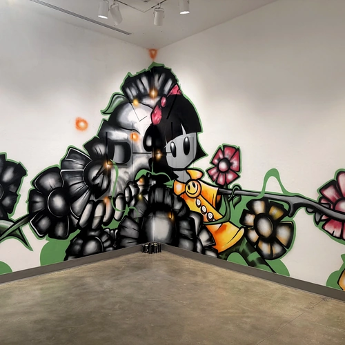 Cropped image of "We Live on the Island of California, and We Make a Lot of Noise, Because We Love Each Other"  by Anthony Acock.