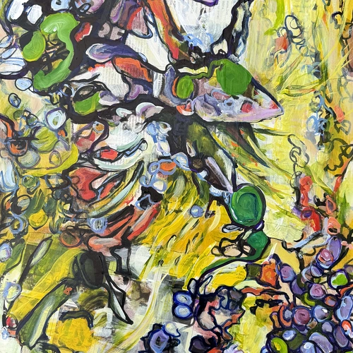 A detail shot of "Environs 8" by Rebecca Hamm