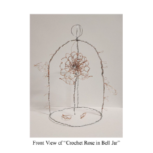 "Crochet Rose in Bell Jar" by Ayzhanae DeBose