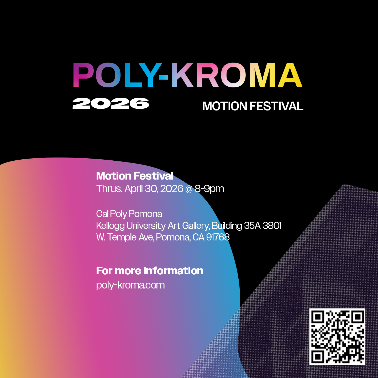 Promotional image for the Motion Festival - Screening & Awards 