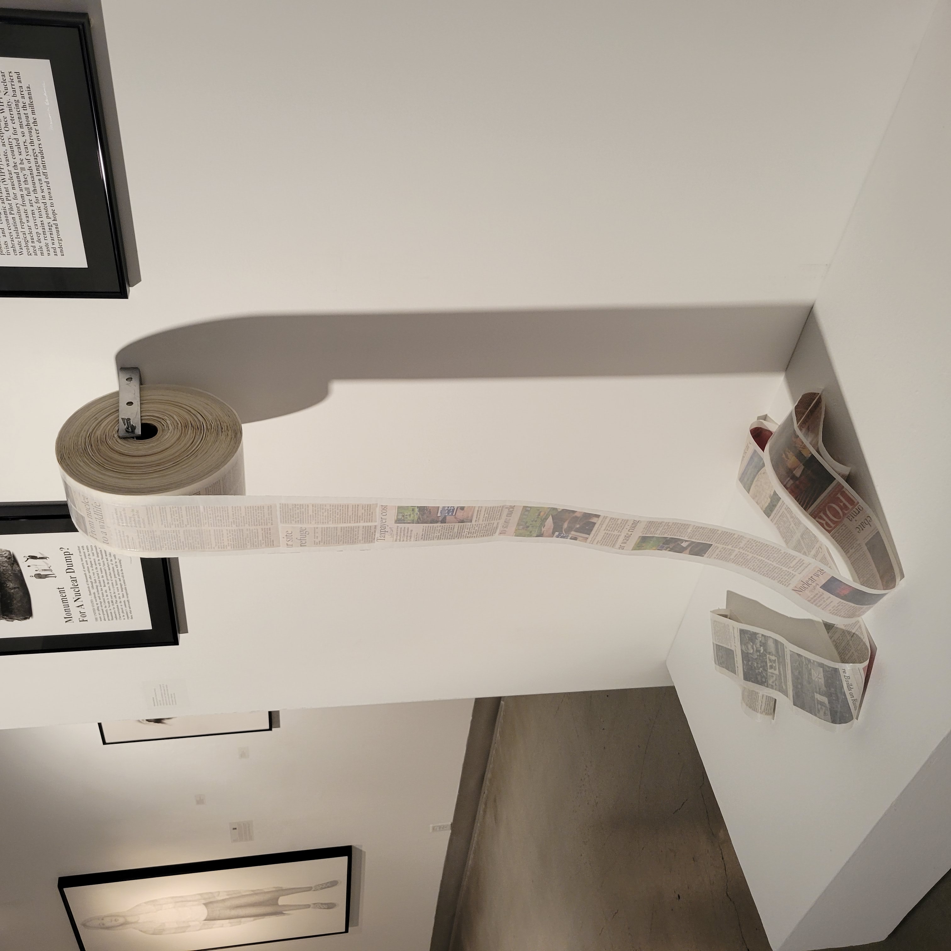 Black white and shades of grey installation picture