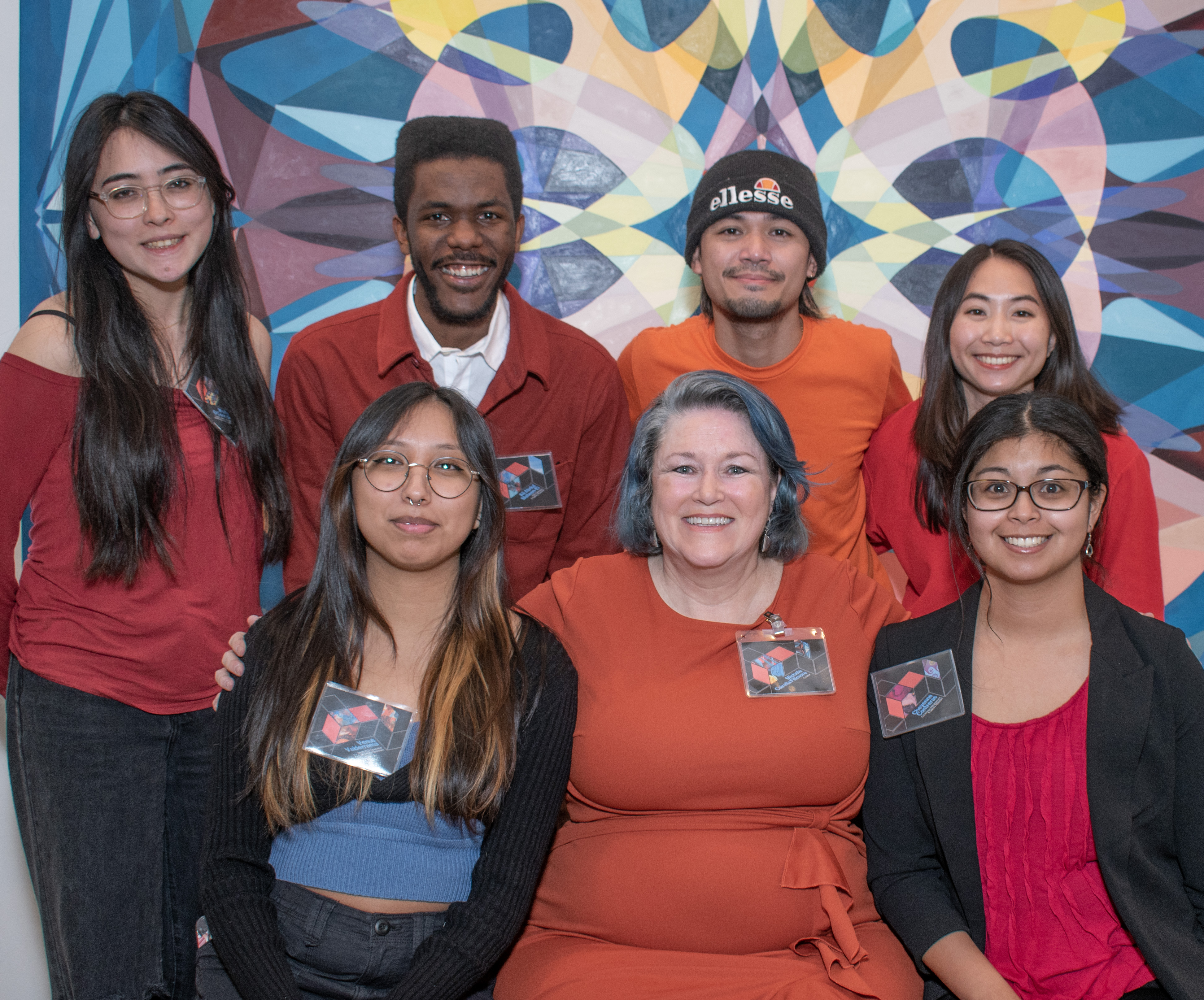 Gallery Staff Photo at the 2023 Art Department Faculty Show