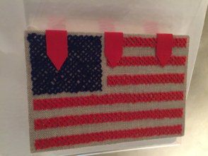 Book with American flag cover