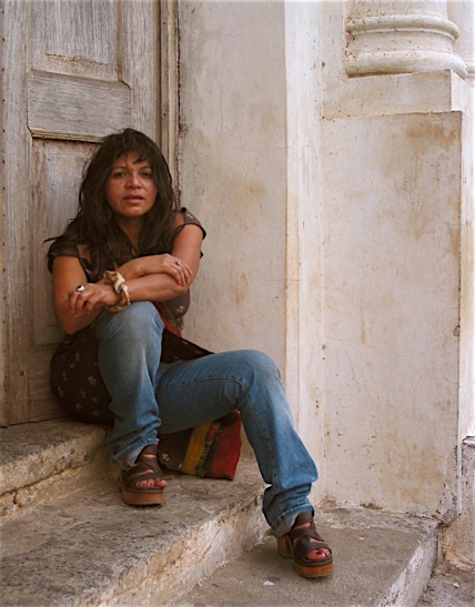 portrait of Carolina Rivera Escamilla sitting on sets