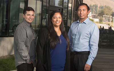 Shaun Marquees, Viviana Pacheco, and Miguel Urrutia