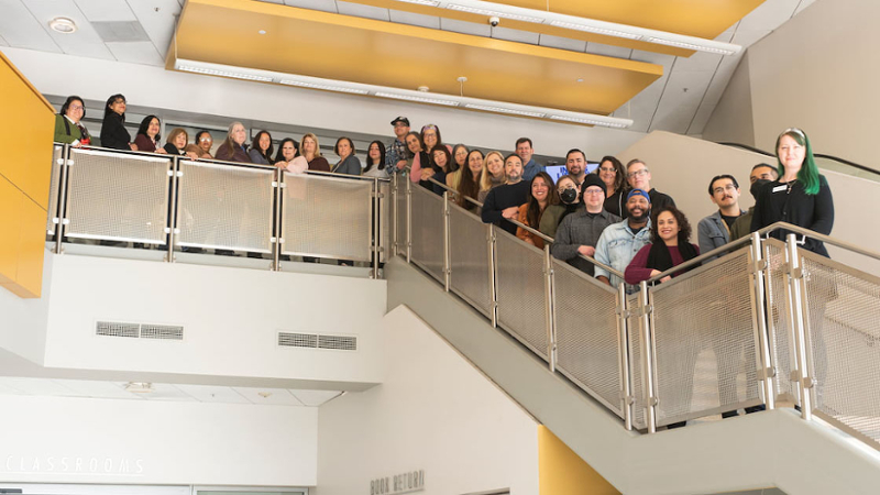 Group image of Library faculty and staff