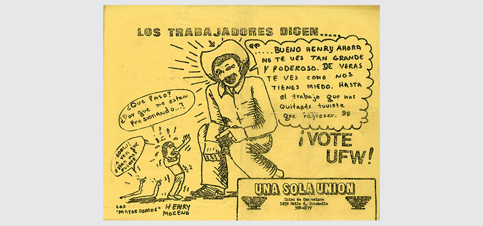 Farm Workers Flyer, circa 1975