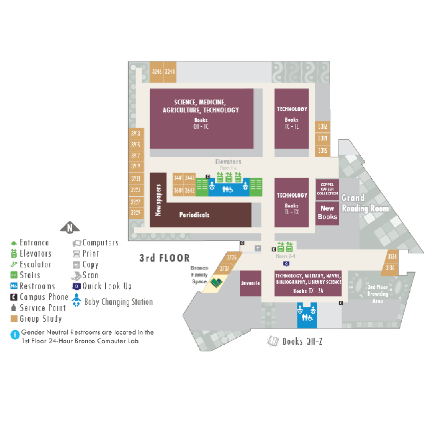 map library third floor