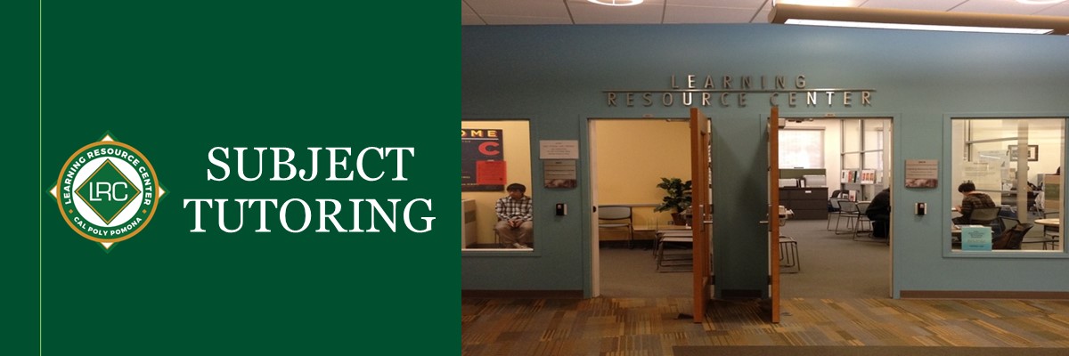 LRC logo, Subject Tutoring, front of the LRC