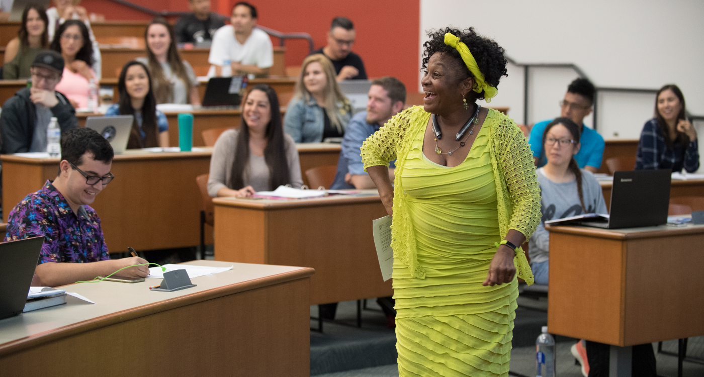 A faculty member teaches a class