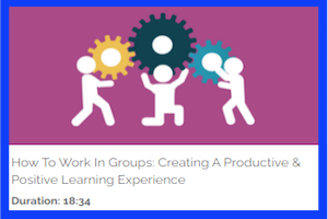 three people working together