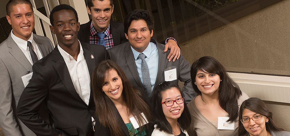 Group of students in formal attire