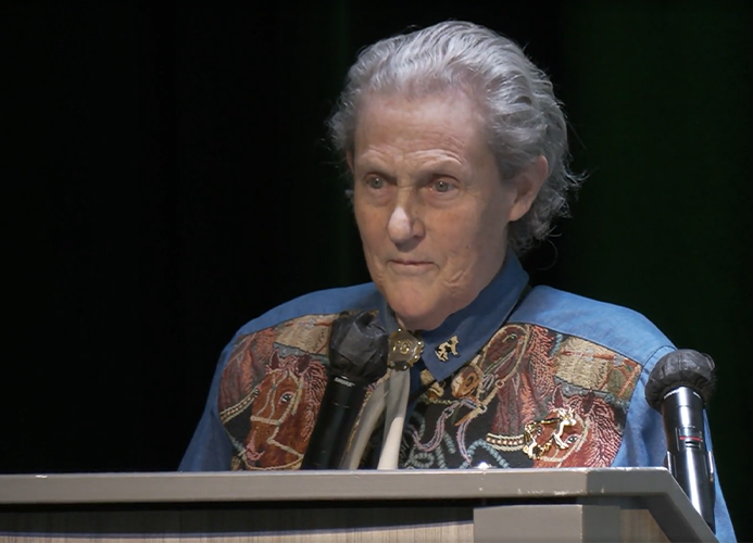 Temple Grandin at podium