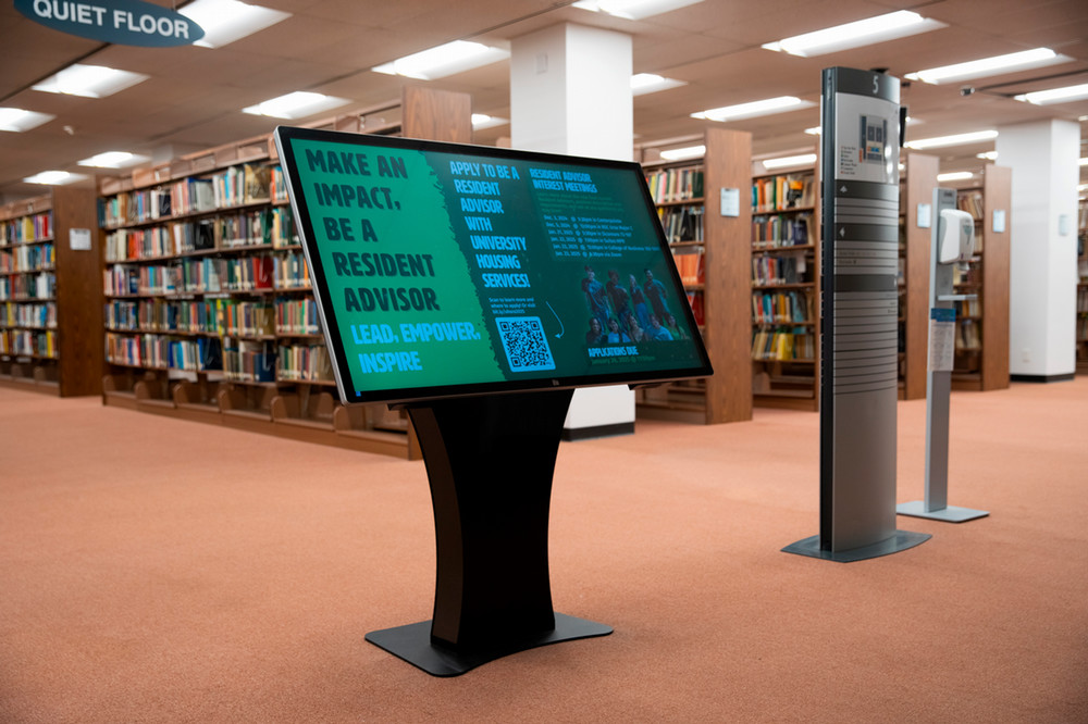 picture of a standard digital signage install