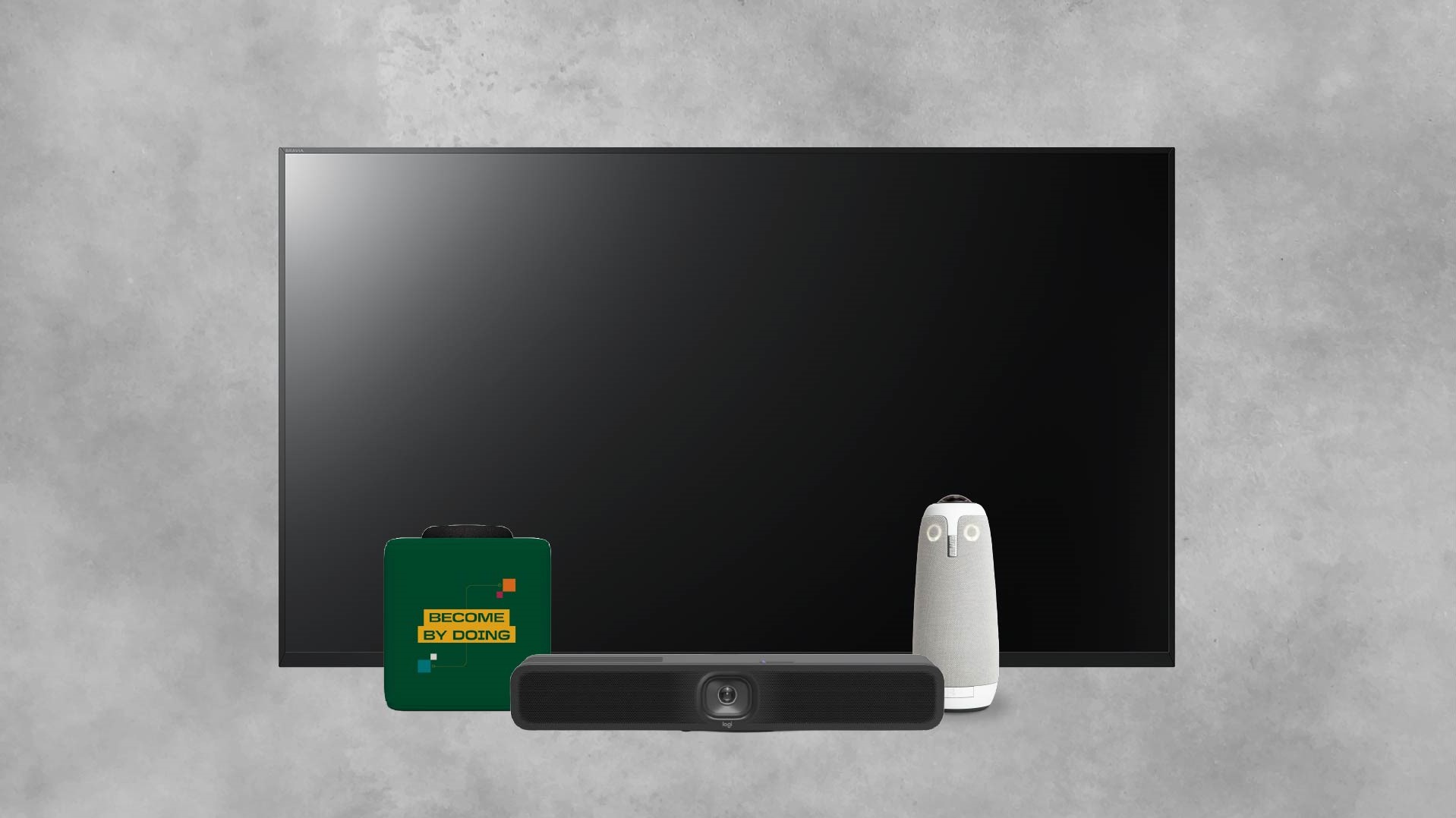 a collection of technology devices used around campus