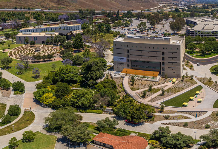 aerial view of campus
