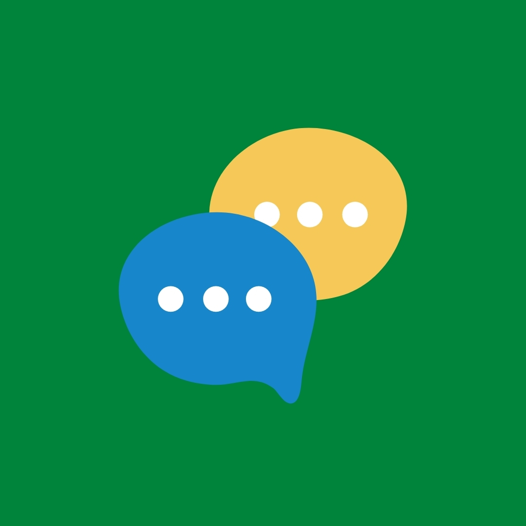 Text bubble conversation icons