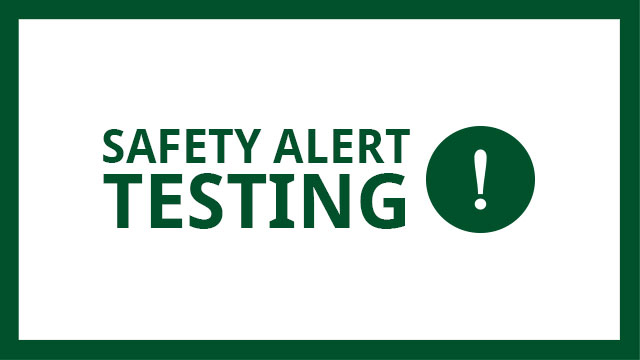 The university's Safety Alert System will undergo a test on Thursday, July 5.