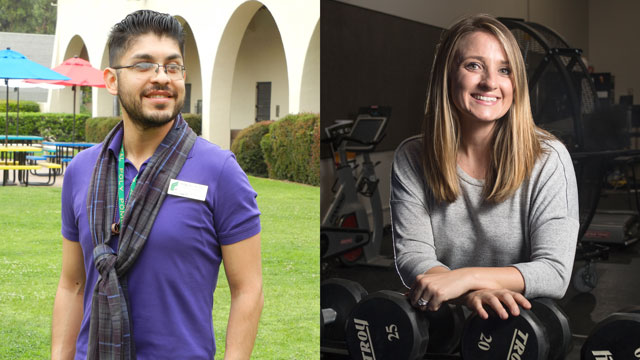 Cal Poly Pomona alumni Manuel Diaz and Alexandra Auslander are participants in the Chancellor's Doctoral Incentive Program.