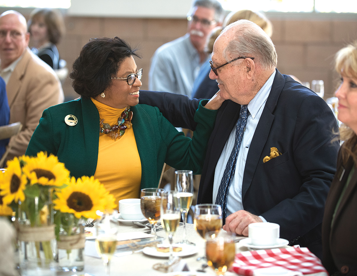 "He sees his gift as a way to 'pay it forward' for future generations," President Sorary M. Coley says of Huntley. 