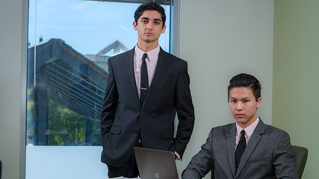 Johnathan McGowan and Kevin Li developed a product that allows students to take notes on their books and also protect the value of their texts.
