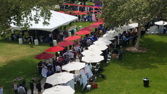 More than 2,000 students and 200 companies participated in the 2017 Spring Career Fair. 