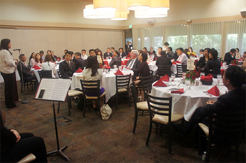 Dr. Sylvia A. Alva (Provost and Vice President for Academic Affairs) hosted a welcome banquet for the delegation.