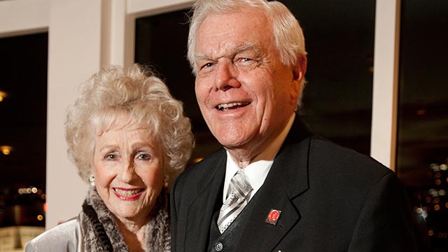 Carol and Jim Collins have been long-time benefactors and instrumental in the growth of The Collins College of Hospitality Management.