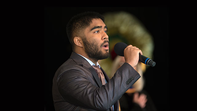 Xavier Montalbo was one of four Cal Poly Pomona students majoring in voice to win an award at the recent National Association of Teachers of Singing Los Angeles chapter's annual Auditions Collegiate Division competition.