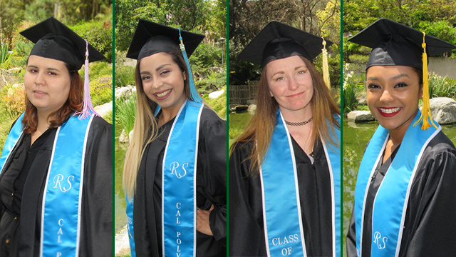 Program graduates from Left to Right: Victoria Solis, Athena Garcia-Gunn, Serene Janes-Taylor and Layla Price.