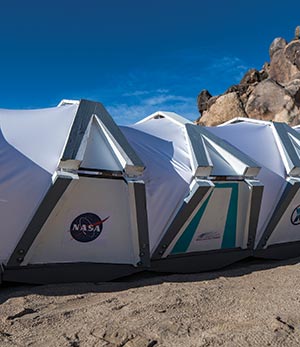 Quarter-scale mock-up in unrolled position.