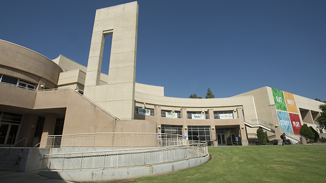 Topics of discussion at the Master Plan student forum include the construction of additional shaded areas and outdoor seating near the Bronco Student Center.