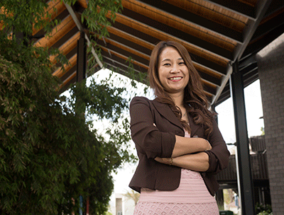 Nant Aye, a management and human resources senior, was awarded a summer completion grant to complete her coursework in summer 2019.