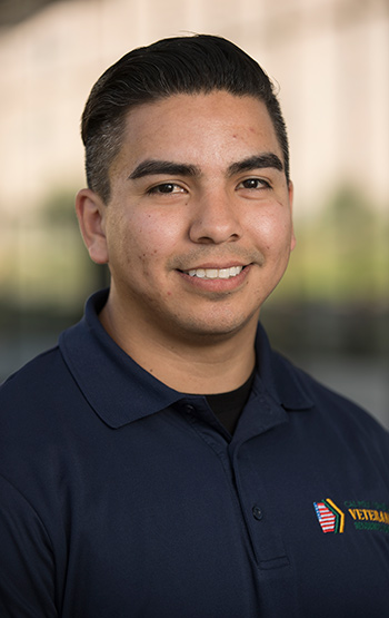 Gerardo Lugo, majoring in mechanical engineering, was offered a Raytheon internship in the hardware technology department after a tour of the company. Lugo is also a VRC ambassador for engineering and a lead advisor.