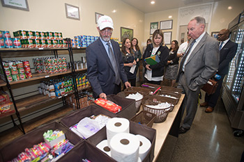 The senators at the Poly Pantry.