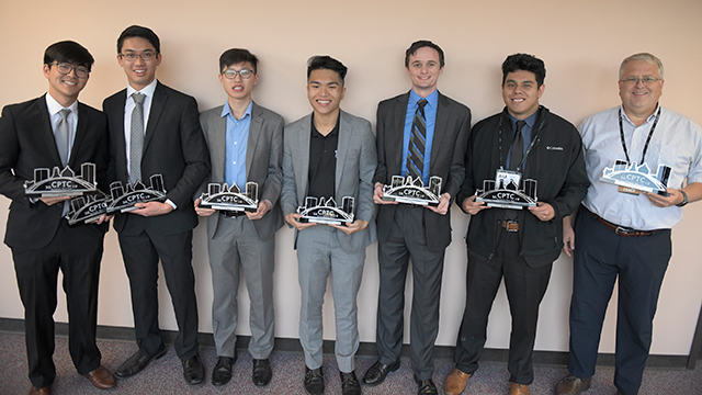 Cyber Competition Team poses for photo.