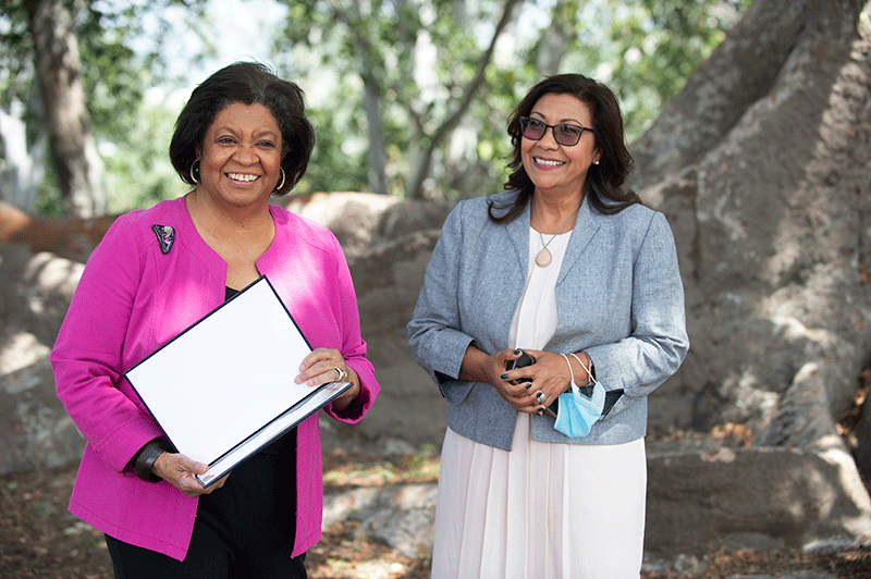 President Coley and U.S. Rep. Norma Torres.