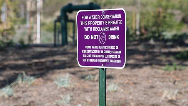 Main Irrigation Sign Photo