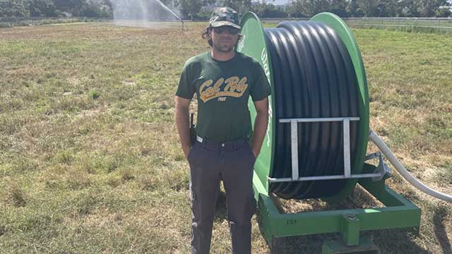 Keith Kittridge ('18, plant science) gained experience as a student worker on the agronomy team then transitioned to being a full-time staff member after graduation.
